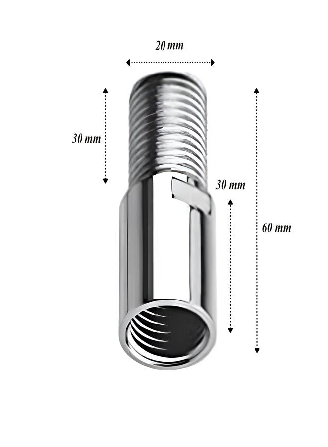 NEW WARE CP Extension Nipple Brass 2.5 inch (Pack of 10) Chrome - Image 2